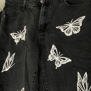 Black Butterfly Jeans